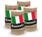 itenga 6X Windlicht Tischlicht aus Folie I Ländermotive I 10,0 x 21,0 cm I ideal als Tischdeko I geeignet für Teelichter oder LED-Kerzen (italienisch - Benvenuto)