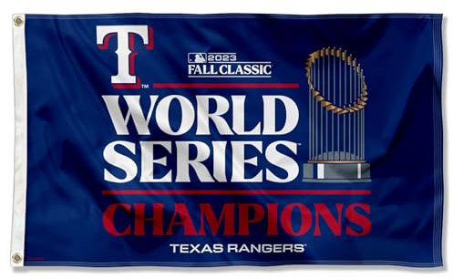 Texas Rangers World 2023 Champions Flagge 3 x 5