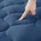 DUANDUAN Matratzen Topper 160x200cm,weicher Topper, Matratzenauflage mit tiefen Taschen,Maschinenwaschbarer Matratzenschoner,Marineblau