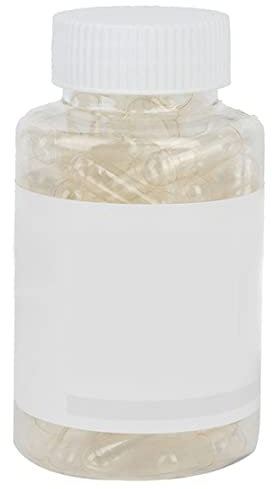 Capsule de gélatine vide 100pcs Capsules de gélatine Taille 0 Capsule de pilule vide transparente transparente pour les poudres solides TRSansparent