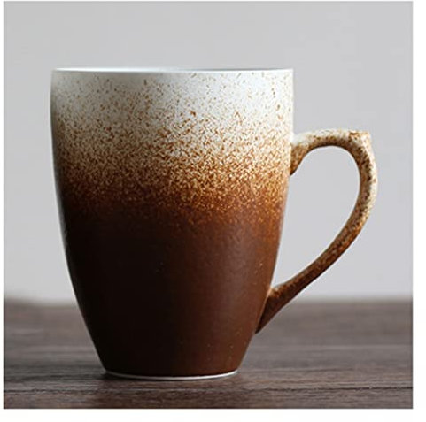 Becher Trinkbecher Kaffeetasse Keramik Wasserbecher Kreative Keramikbecher Becher Kaffeetasse Persönlichkeit Scrub Paar Becher Wasserbecher Büro Kaffeebecher Tassen Set (B)