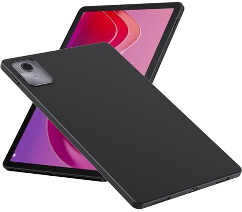 WFTE Funda para Lenovo Tab M11 TB-330FU Mate con Protección Carcasa Protectora Antigolpes Ultrafina Suave TPU Silicona Caso Delgada Anti-Choques Case-Negro