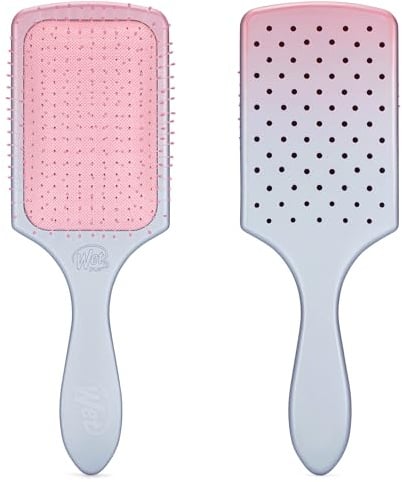 Wet Brush Paddle Detangler Hair Brush, Pink/Purple (Feel Good Ombre), Ultra-Soft IntelliFlex Bristles w/AquaVent Design, Great For Treatment & Mask Application, Women, Men, Wet, Dry and Damaged Hair
