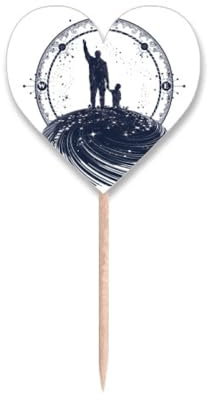 Faly Stars - Stuzzicadenti con motivo geometrico a forma di cuore