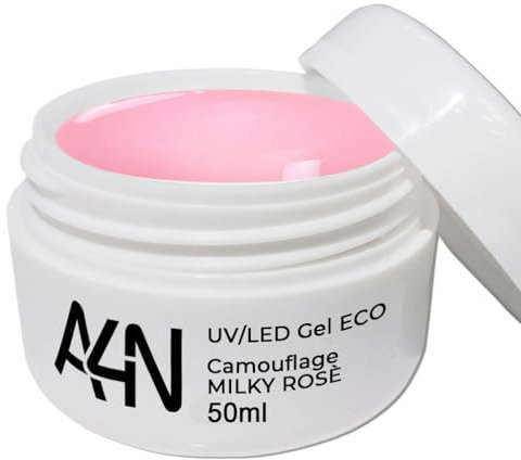 A4N AKTIVE4NAILS Gel für Nageldesign UV/LED Gelsets Gelnägel Nagelgel Nagelmodellage Babyboomer Gel Camouflage Gel (Camouflage Milky Rosé 50ml)