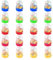 Yuqilin 20 Stück Flipper Basketball,Mini Basketball Druck Entlasten Puzzle Mini Spiele für Kinder Mini Basketball Hand Flipper für Mitgebsel Kindergeburtstag (Zufällige Farbe)