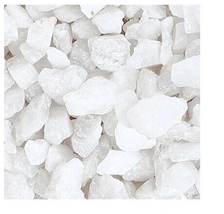 NovaMinerals Kristallweißer Marmorsplitt 8-16mm - 20kg | Hochwertiger Norwegischer Zierkies für Garten & Landschaftsgestaltung | Strahlend Weißer Kieselstein für Moderne Gartengestaltung & Dekoration