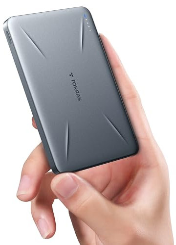 TORRAS Power Bank für MagSafe Wireless Magnetische 5000mAh mit USB-C Schnell Aufladende,Externer Akku für iPhone 16 Pro Max/ 15