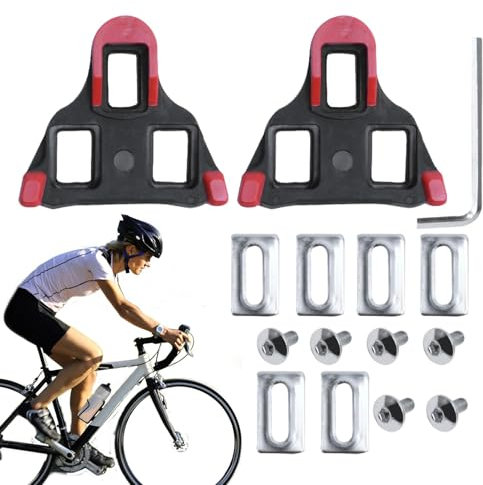 Cycle Shoe Cleats, Locking Cycling Pedal Cleats, Replacement Cleats for Cycling Shoes, Road Cycle Cleats for Men, Indoor Cycling Shoe Cleats, 2X Locking Pedals Cleat, Cleats for Cycling Shoes