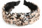 BOOMTOP Haarreifen Damen Pailletten Silvester Haarreif Breit Weihnachten Haarbänder mit Knoten Glitzer Silvester Stirnband Mädchen Frauen Weihnachts Haarschmuck Gold Weihnachten Neujahr Geschenk
