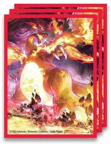 Elite Top Trainer Box Sleeves Hüllen Matt für Karten, Kartenhüllen Packung mit 65 Stück, für Sammelkarten Spiele mit BB-Toy-Trades Versandschutz (Glurak VMax)
