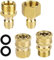 GSDGV 4pcs M22 Pressure Washer Adapter Set, Power Washer Fittings, 3/8 Copper Quick Coupling, Adapter Pressure Washer, Fast Connect Kit for Universal G-un Hose and Pump Connection(SIZE:M22-14mm)