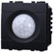 IXTRIMA Sensore Movimento PIR Timer 2P 2M Colore Nero Compatibile Con Bticino Living International/LIGHT 2 MODULI