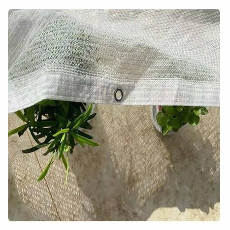 Filet Pare-Soleil Blanc 40% pour Serre de Jardin, Protection UV Voile D'Ombrage 2x2.0m 3x4.0m 4x6.0m 5x5.0m 6x8.0m Léger Et Respirant(1x2.0 m(3.3x6.6ft))