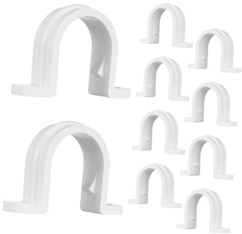 HOMSFOU 10pcs u Shaped Tube Brackets for Secure Mounting Non-Conductive Hose Clamps Fasteners for Tubing for Projects and Home Repairs
