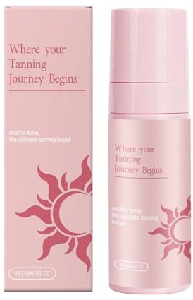 Spray bronzant sans soleil – Brume de bronzage naturelle pour l'été, la plage, l'extérieur, l'extérieur, HerbalSoft | Prévention des pellicules – Pulvérisateur bronzant instantané pour le corps et le