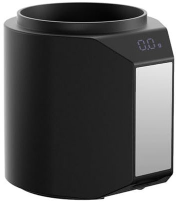 F Fityle Gobelet et balance à café 2 en 1, design adapté aux machines à de 58 mm avec écran LED