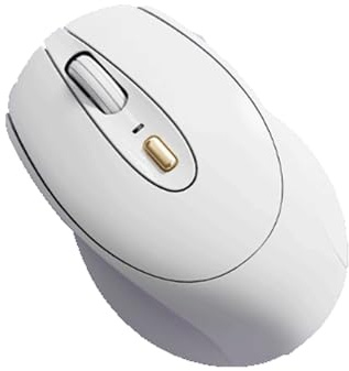 ROSEEONNE Souris Gamer Souris sans Fil 2,4 GHz, Portable, for PC, Ordinateur Portable, Windows, Bureau, clé USB sans Fil Incluse sans Fil Souris(Wit)