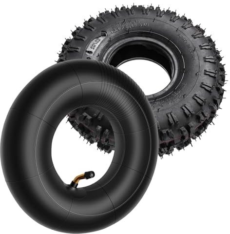 Jevina 4.10-4 Reifen-Set für Gartenfräse, Schneefräse, Rasenmäher, Sackkarre und mehr - Ideal für vielseitige Einsatzbereiche