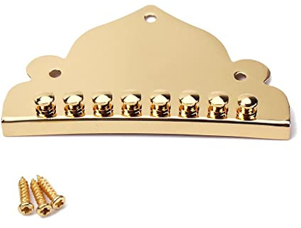 8 String Mandolin Tailpiece with Screws for Mandolin Gold