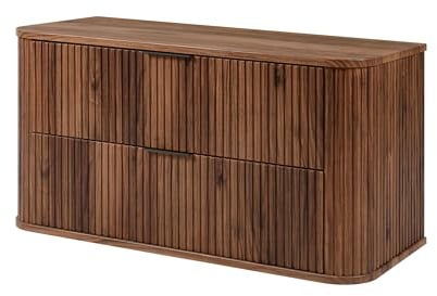 3xE Living Armoire de Salle de Bain, chêne-Noyer, 100 x 51,7 x 41,5 cm