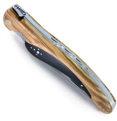THIERS IFORGE - Couteau laguiole oiseau en olivier et bois d’ébène