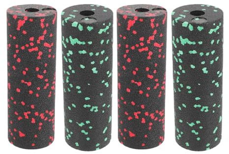 BESTOMZ Lot de 4 Rouleaux de Massage Musculaire Creux en Mousse, Équipement Yoga Fitness Portable, Léger, pour Massage Lombaire, Détente Musculaire et Auto-Massage Sportif