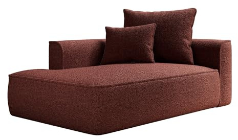 Vente-unique - Recamiere ohne Schlaffunktion 1 Pineta - Polyester - Bordeaux