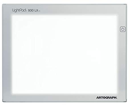 Artograph Thin LED Light Box, 12 x 9 Dimmable Drawing & Tracing Pad, LightPad 930 LX