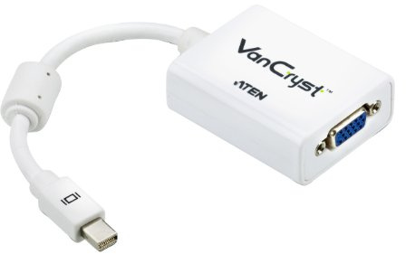 ATEN Mini DisplayPort to VGA Converter Adapter VC920 Supports VGA, SVGA, XGA, SXGA, UXGA and resolutions up to 1920x1200(PC) / 1080p(HDTV) Supports Mac Products including MacBook, MacBook Pro & more