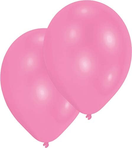 Amscan INT995434 - Latexballons, 10 Stück, ca. 28 cm, Pink, Luftballon