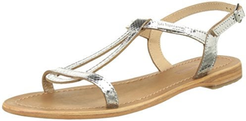 Les Tropeziennes Femme Hamat Chaussures>femme>sandales, Argent Argent Serpent, 40 EU