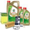 1x Ölwechsel Set - MANN-FILTER ÖLFILTER + 7 L CASTROL EDGE TITANIUM FST 5W-30 LL