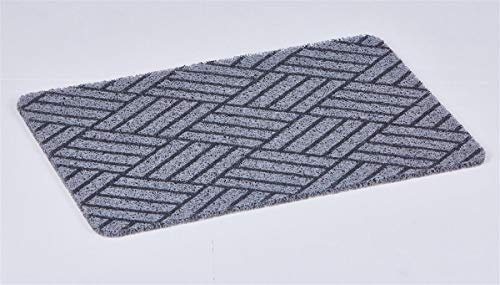 Euro Tische Fußmatte 60 x 40 cm rutschfest für Innen & Außen - Schmutzfangmatte in 6 verschiedenen Motiven für einen sauberen Eingangsbereich (Fliesen)