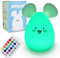 BONNYCO Veilleuse Enfant avec Télécommande, Contrôle Tactile 16 Couleurs Souris Veilleuse Bébé avec Minuterie | Lampe Enfant Led Sans BPA | Lampe de Chevet Fille Rechargeable, Cadeau Bebe Fille