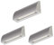 ledscom.de 3 Stück LED Wandleuchte/Treppenlicht SEGIN für außen, IP54, flach, Downlight, grau matt, eckig, 6,2 W, 566lm, warmweiß