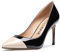 Castamere Escarpins Femme Bout Fermé Aiguille Talon 8.5CM Heels Verni Noir Nu Escarpin EU 36.5