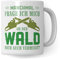 Wald Tasse, Holzfäller Geschenk, Kettensäge Waldarbeiter Förster Forstwirt Männer Kaffeebecher, Baum Spruch Holz Becher Kaffeetasse