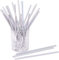 Papierstrohhalme Metallic Pure 25 St. 100% Papier Einweg L:19,7cm biologisch abbaubare Trinkhalme, Farbe:multicolor