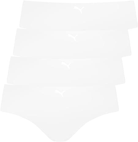 PUMA Damen Seamless Hipster 100001012 4er Pack, Wäschegröße:L, Artikel:-002 White