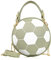 sugenie Sac à main en forme de ballon de basket - Pour femme - En cuir synthétique - Vert - Taille S