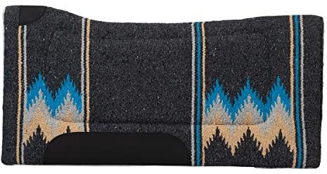 Weaver Leather Unisex-Erwachsene Acryl-Pad, 32 x 32 cm, CA/TE Schabracke, Anthrazit/Blaugrün, L x 32 W