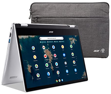 Acer Chromebook Spin 314 Ordinateur portable convertible | Intel Pentium Silver N6000 | Écran tactile IPS Full HD 14 | 8 Go LPDDR4X | 64 Go eMMC | Intel Wi-Fi 6 AX201 | KB rétroéclairé | Chrome OS |