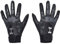 Under Armour Harper - Guantes de béisbol para hombre, (001) negro/gris pitch/plateado metálico, talla S