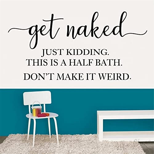 Nur EIN Scherz Zitate Wand Aufkleber Wandmalereien Decor Vinyl Abnehmbare Poster-Badezimmer Dekoration Decals Tapete D55x27cm