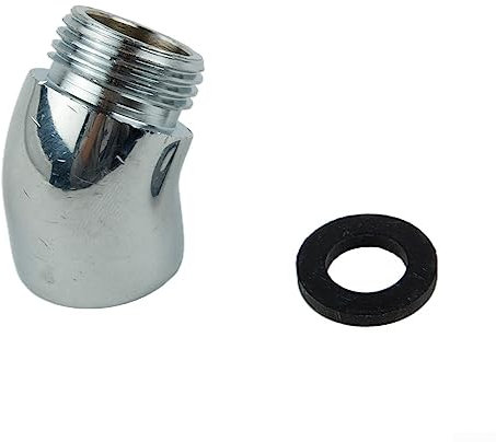 Shower Head Elbow Adapter, Universal Brass Elbow Hand Shower Extension Connector,Chrome Female Thread and Male Thread
