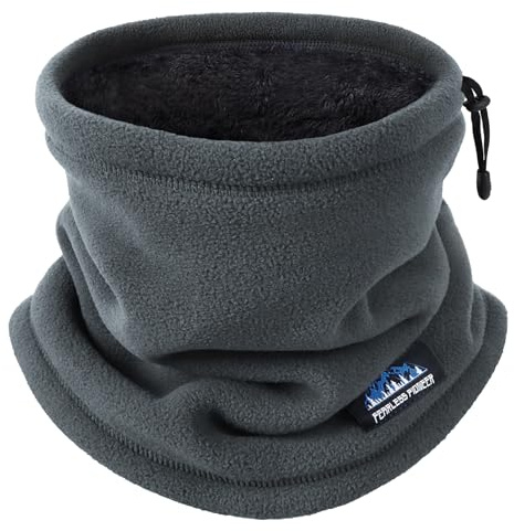 Eoslya Winter Neck Warmer - Thermal Mens Snood Scarf, Polar Fleece Lined Warm Neck Scarf, Neck Gaiters Face Warmer Gifts for Men/Him/Dad/Husband Skiing Motorbike Motorcycle Cycling Running UK