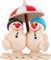 Erzgebirge Palast Karsten Braune Fritz & Freddy Eisregen - 6,5 cm