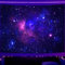 Simpkeely Schwarzlicht Galaxy Wandteppich - Blauer Sternenhimmel | UV-reaktiv & Leuchtet im Dunkeln | Ästhetischer Wandteppich fürs Schlafzimmer - 130cm x 150cm