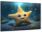 Munera Design - Bild 56x84 - süße Tiere Fantasie-Wesen Seestern - Wand-Bilder Kinder-Zimmer